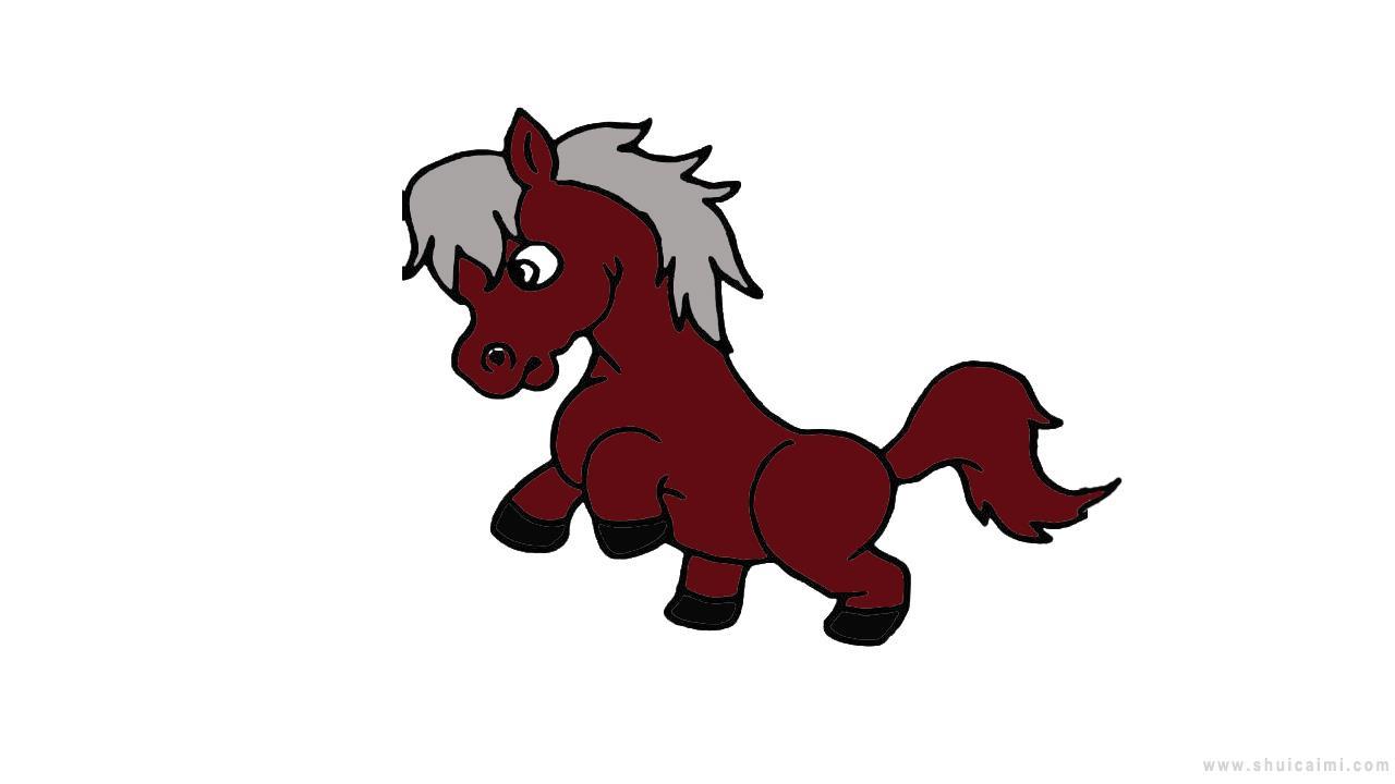 骏马简笔画怎么画 骏马简笔画图片