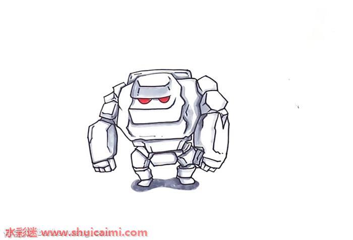 戈仑石人怎么画 戈仑石人简笔画简单又漂亮