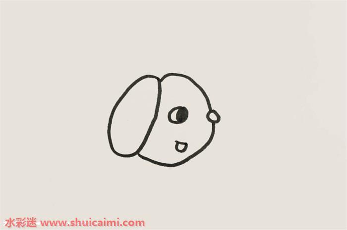 小狗怎么画 小狗简笔画简单易画彩色