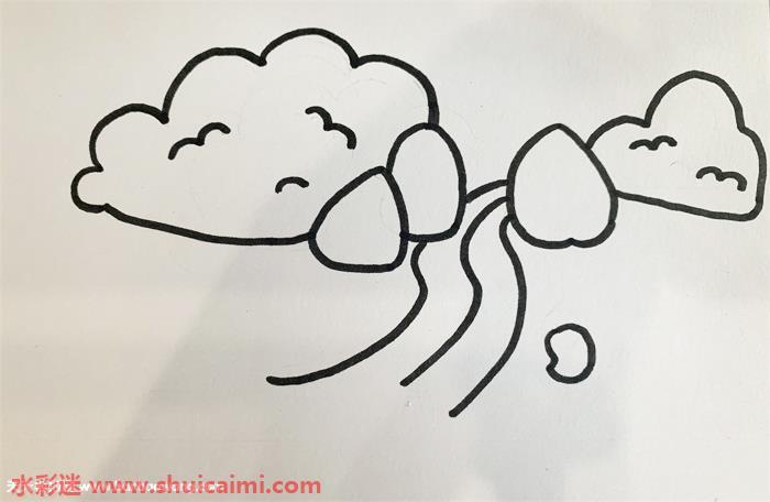溪边怎么画 水墨画溪边简笔画彩色
