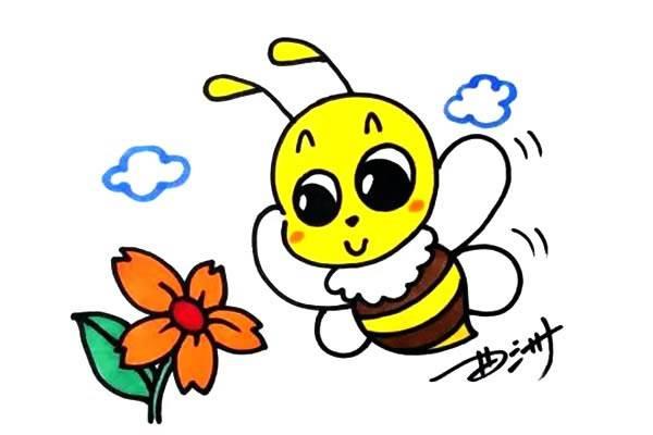 蜜蜂简笔画 蜜蜂简笔画简单