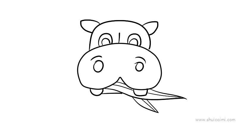 河马草,河马草儿童画怎么画 河马草,河马草简笔画图片