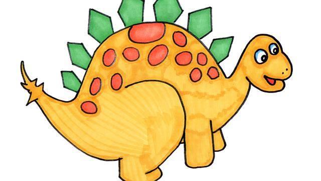 画恐龙简笔画 画恐龙简笔画图片大全