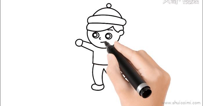 欢欢喜喜过大年儿童画怎么画 欢欢喜喜过大年简笔画好看
