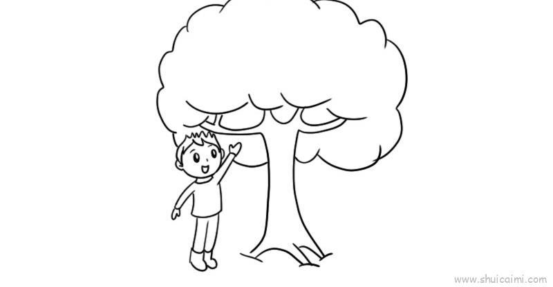 新年树儿童画怎么画 新年树简笔画简单