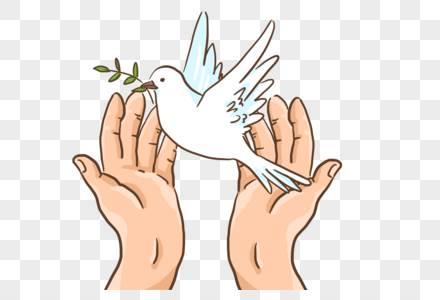 和平鸽子简笔画 和平鸽子简笔画带颜色