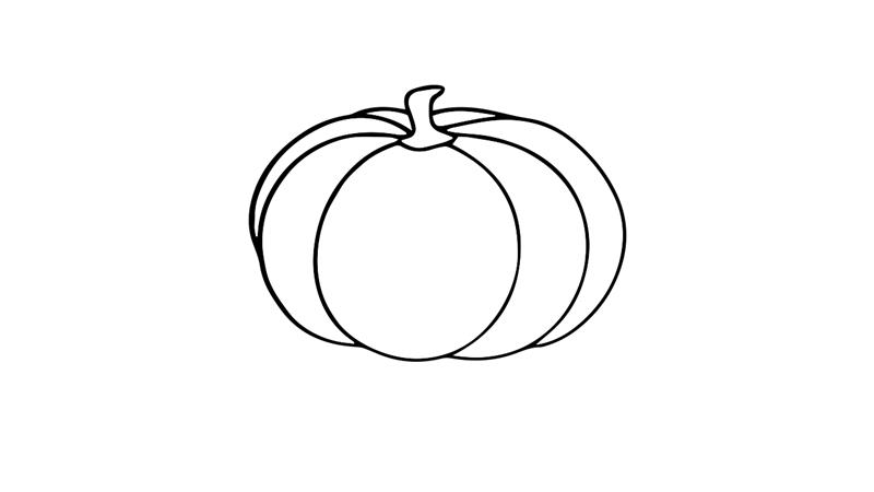 南瓜的简笔画怎么画 南瓜简笔画简单