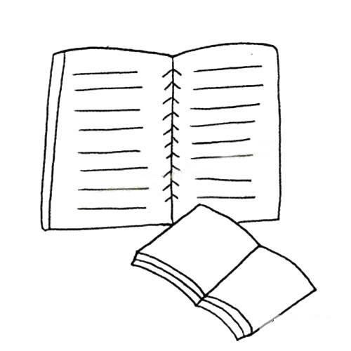 笔记本简笔画 笔记本简笔画彩色