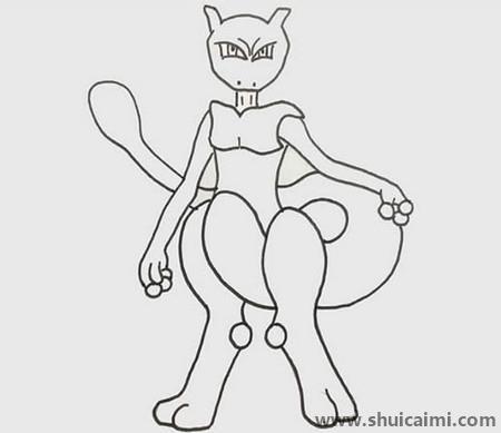 超梦儿童简笔画