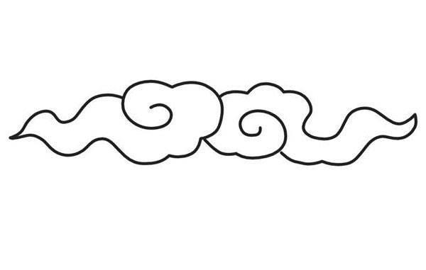 祥云简笔画 祥云简笔画彩色