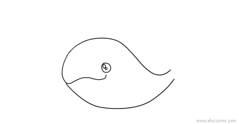 鲸鱼儿童画怎么画 鲸鱼简笔画顺序