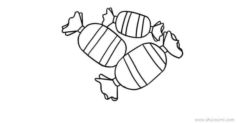 圣诞节糖果儿童画怎么画 圣诞节糖果简笔画图片