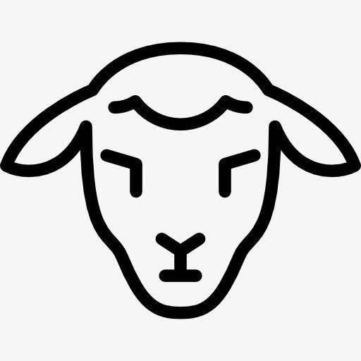 羊头的简笔画图片大全 羊头的简笔画图片大全带颜色