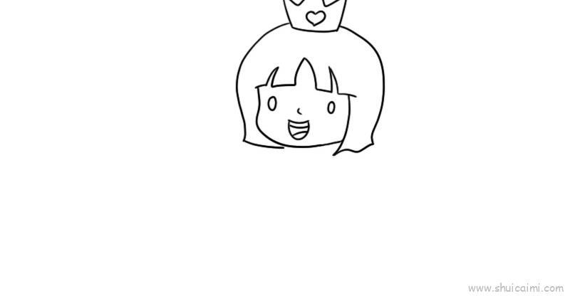人物公主儿童画怎么画 人物公主简笔画图片