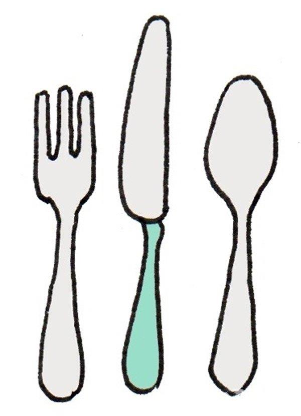 餐具的简笔画怎么画 餐具的简笔画顺序