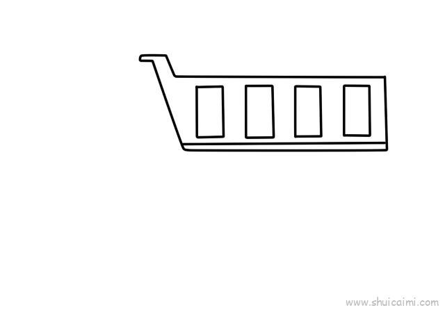 垃圾车儿童画怎么画 垃圾车简笔画步骤