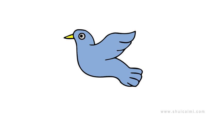 白鸽简笔画怎么画 白鸽简笔画画法