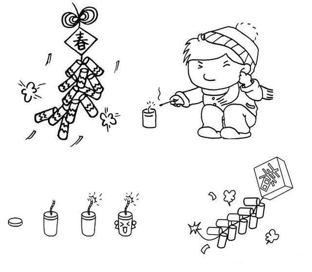 元旦简笔画图片大全 元旦简笔画图片大全彩色