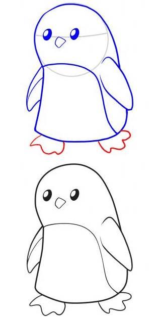 企鹅的简笔画 企鹅的简笔画可爱