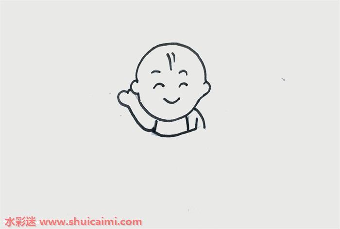 婴儿怎么画 婴儿简笔画简单好看彩色