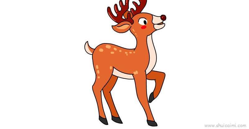 梅花鹿儿童画怎么画 梅花鹿简笔画画法