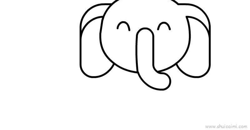 小象儿童画怎么画 小象简笔画简单