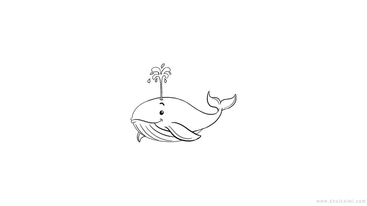 蓝鲸简笔画怎么画 蓝鲸简笔画图片