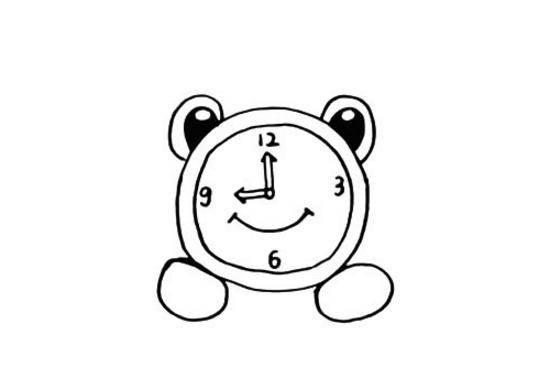 时钟简笔画 时钟简笔画可爱画法