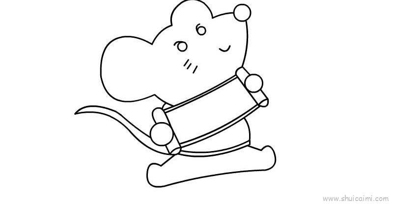 老鼠新年儿童画怎么画 老鼠新年简笔画顺序