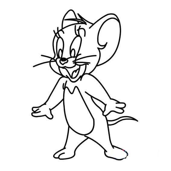 杰瑞简笔画 杰瑞简笔画图片大全可爱