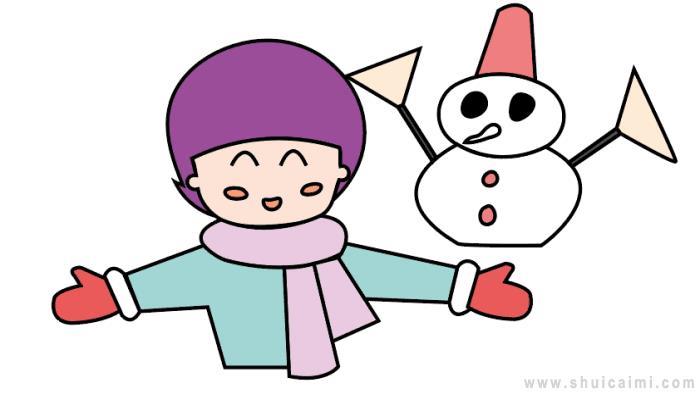 寒假生活简笔画怎么画 寒假生活简笔画步骤