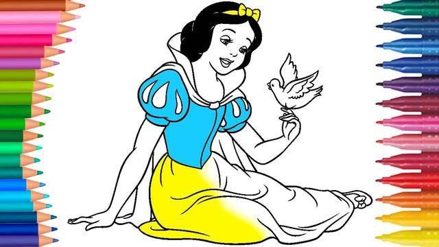 白雪公主简笔画 白雪公主简笔画彩色