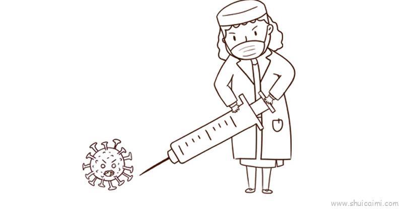 白衣天使护士儿童画怎么画 白衣天使护士简笔画顺序