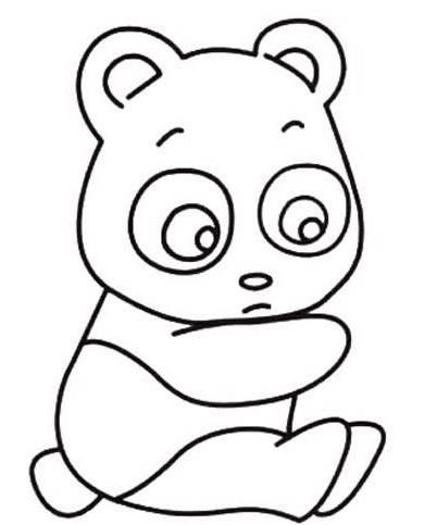 熊猫简笔画 熊猫简笔画图片