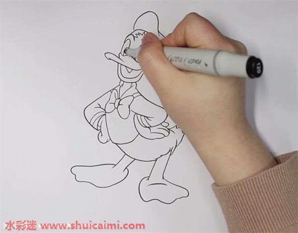 唐老鸭怎么画 唐老鸭简笔画简单易画彩色