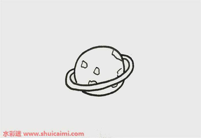 水星怎么画 水星简笔画步骤图