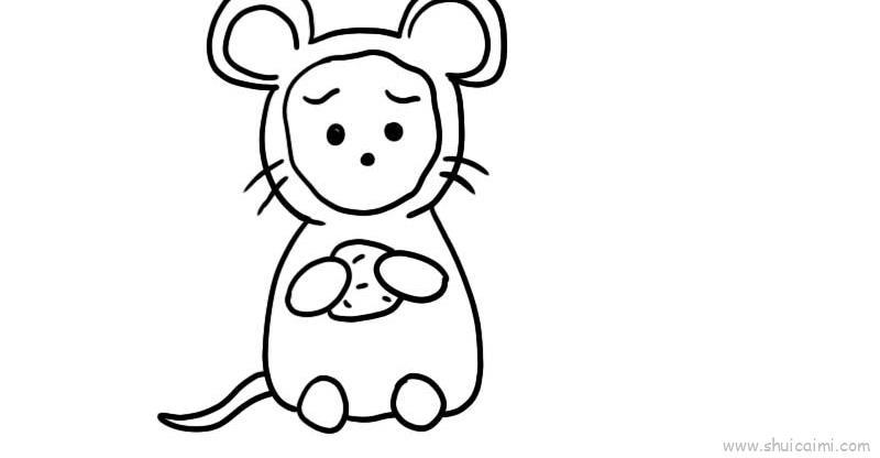 扮演老鼠儿童画怎么画 扮演老鼠简笔画画法
