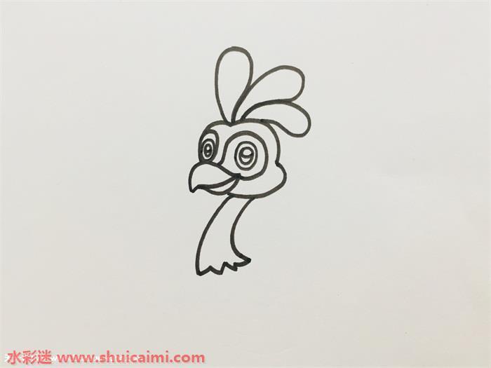 孔雀怎么画 孔雀简笔画彩色