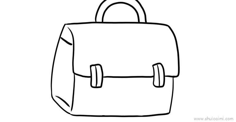 手提包儿童画怎么画 手提包简笔画步骤
