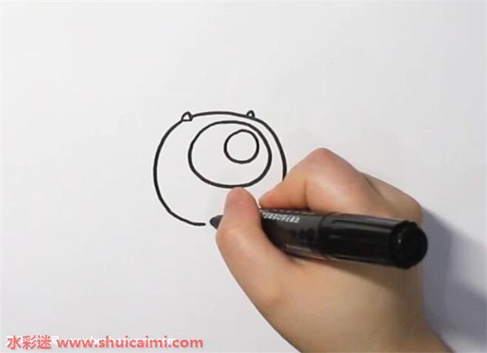 毛怪和大眼仔怎么画 毛怪和大眼仔简笔画图片