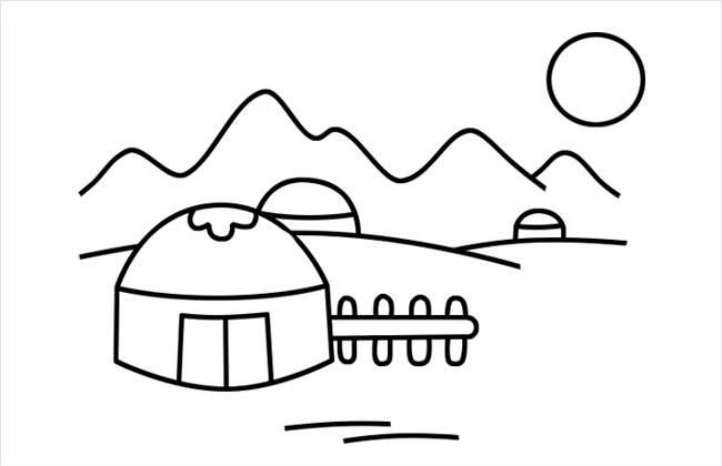 蒙古包简笔画 蒙古包简笔画怎么画