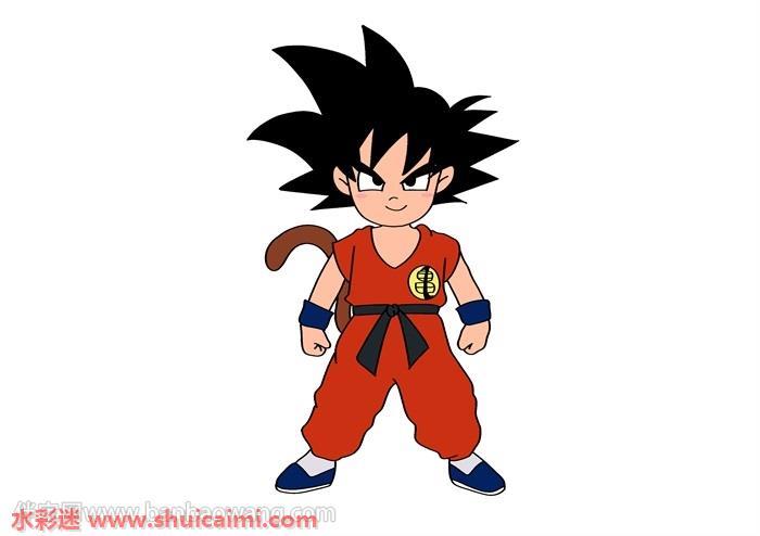 七龙珠孙悟空怎么画 七龙珠孙悟空简笔画图片大全