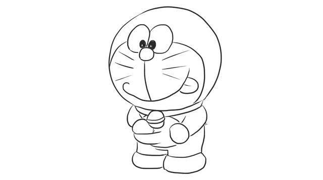 叮当猫简笔画图片大全 叮当猫简笔画图片大全彩色可爱