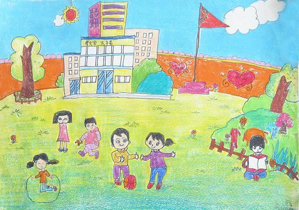 小学校园简笔画图片大全 小学校园简笔画图片大全彩色