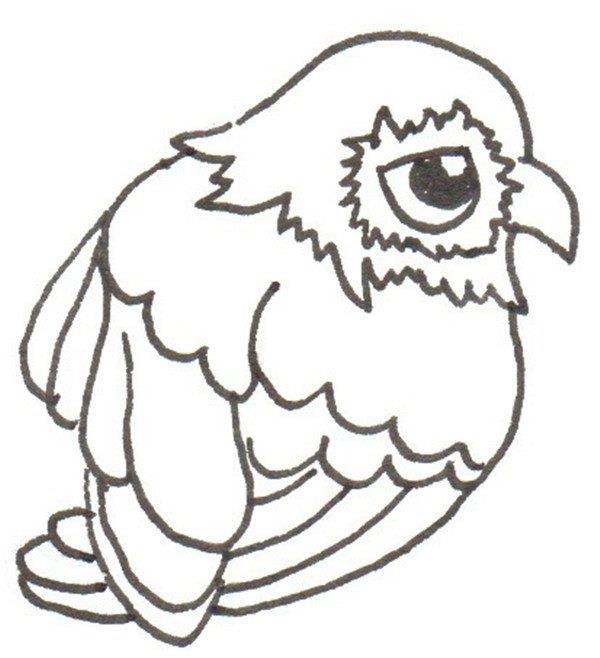 鹰的简笔画怎么画 鹰的简笔画图片