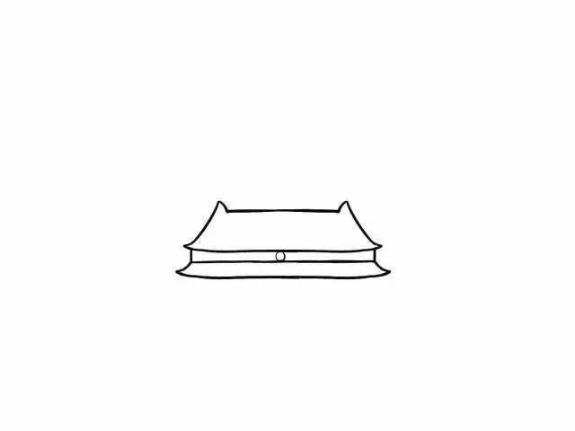 北京天门的简笔画 北京天门简笔画画法
