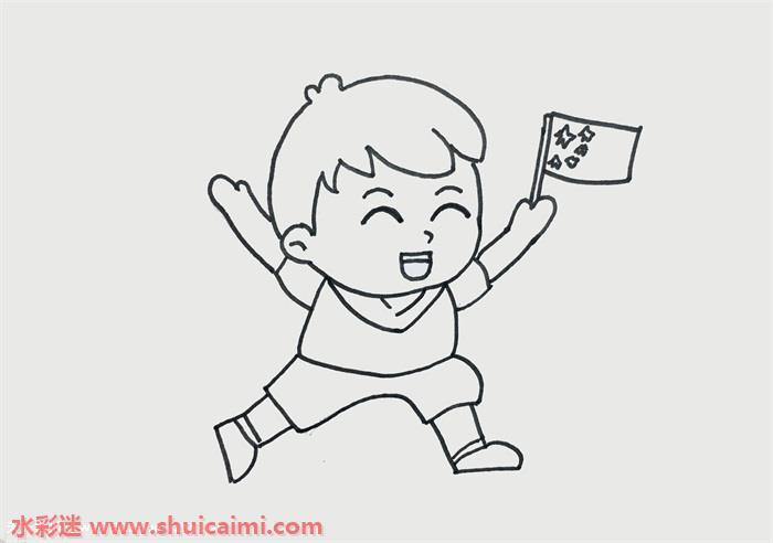 热爱祖国怎么画 热爱祖国简笔画简单易画彩色