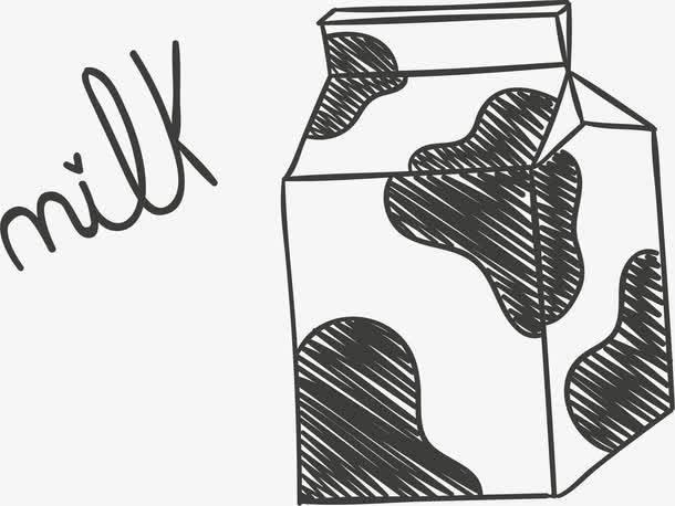 牛奶简笔画图片大全 牛奶简笔画图片大全大图包装盒
