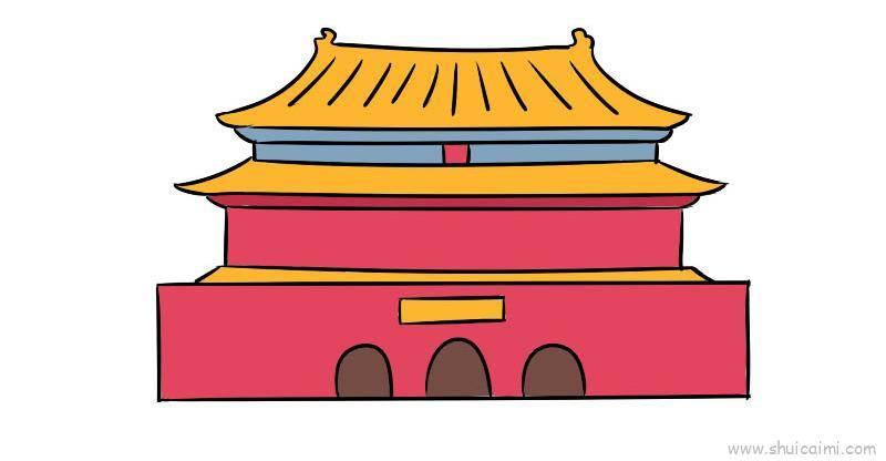 故宫简笔画 故宫简笔画简单又漂亮