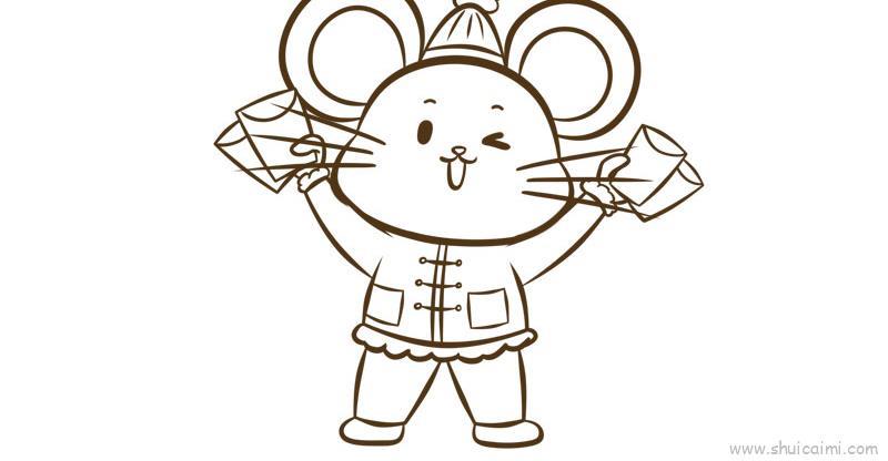 鼠年儿童画怎么画 鼠年简笔画简单